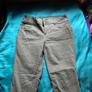 Olive green high waisted jeans